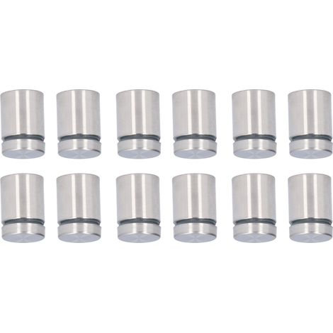Set mit 12 Edelstahl-Abstandsschrauben 19x25mm Wandmontage-Set für Werbung (1/5)