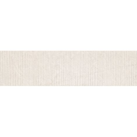 Mexen Flamingo Mayolica Bianco glasiertes Feinsteinzeug rek. G1, Wandfliese 120 x 30 cm, carving - TL715-120-030-50 (1/5)