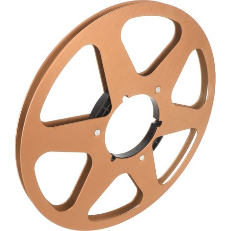Bobine de ruban vide 1/4 10,5 pouces en alliage d'aluminium, ouverture universelle à 6 trous, pièce de machine, bobine réceptrice vide pour REVOX Studer Gold (1/5)