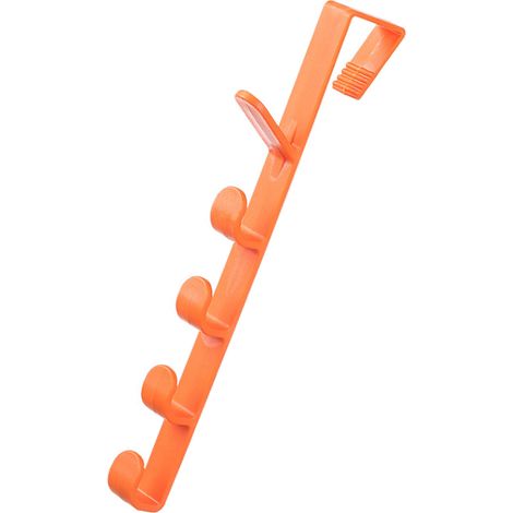 O.M2 Modell Schwerlast-Multifunktions-Kleiderhaken in Orange, keine feste Installation erforderlich, für Schlafzimmer, Wohnzimmer, Flur (1/5)