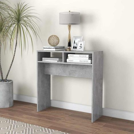 808300 Console Table Concrete Grey 78x30x80 cm Engineered Wood vidaXL