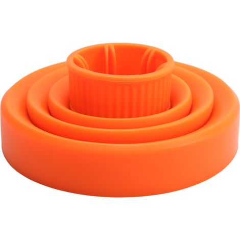 Séchoir à cheveux pliable diffuseur universel orange, pliable et portable pour cheveux bouclés (1/5)