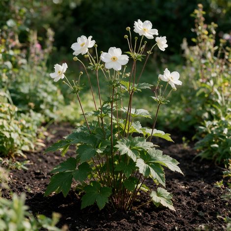 Anémone xhybrida Honorine Jobert 20cm Godet 9cm - Anemone (1/4)