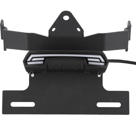 Support de plaque d'immatriculation 12V avec garde-boue et feu arrière LED intégré pour clignotants, compatible avec Vulcan S 650/Cafe (1/5)