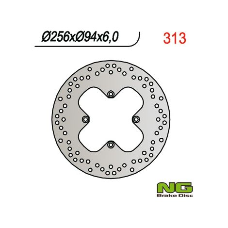 Disco freno posteriore NG per Honda VFR 750/800 (256x94x6mm) 90-02