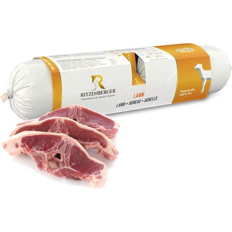 Lamm  Doppelbrötchen (2x400g)  Reines Fleisch  Nahrungsmittelunverträglichkeiten  Ritzenberger (1/3)