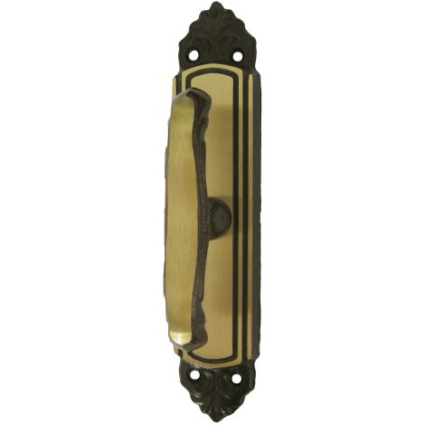 Cremonese poignA e sA rie Lily Square 7 bronzA pour portes de balcon