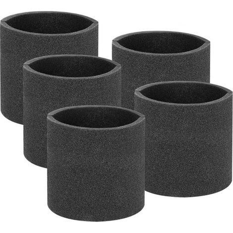 Filtre à Manchon En Mousse, Manchon En Mousse VF2001TP, Filtre En Mousse Pour Aspirateur Sec Et Humide Lavable à L'eau économique, Convient à La Plupart Des Aspirateurs Shop-Vac (5) (1/5)