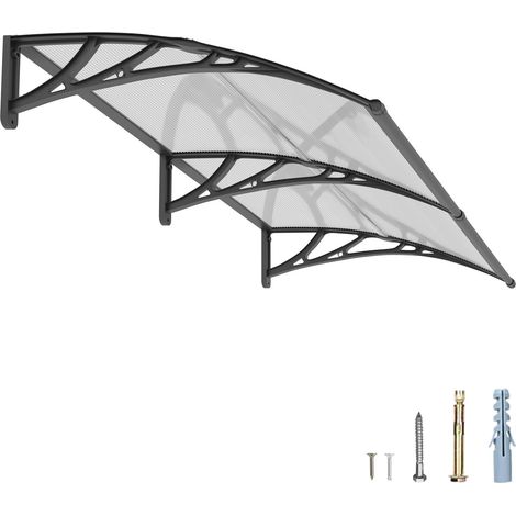 150 x 80 cm Outdoor Door Awning Polycarbonate Anti-UV UV (1/5)