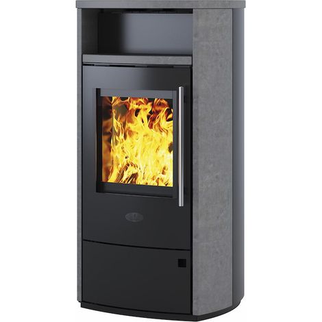 Kaminofen MAILAND 6,0 kW Naturstein, H 115xB 59,5xT44cm