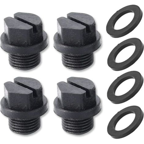 Paquet de 4 Bouchons de Vidange avec Joints Toriques Bouchon de Pompe Filtres de Piscine Bouchon de Pompe de Vidange de Piscine de Remplacement SPX1700FG pour Pompes Hayward (1/5)
