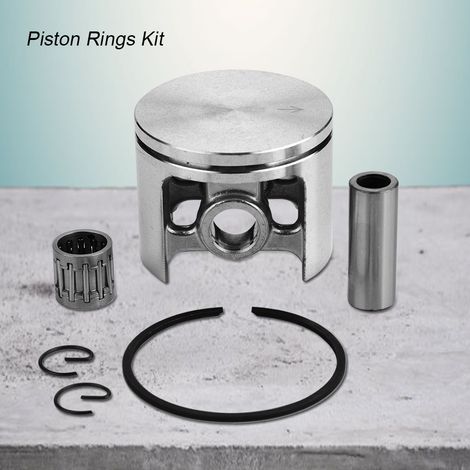Jeu de segments de piston 50mm pour tronçonneuse HUSQVARNA 266 XP, 268 Special - Kit de bagues moteur, pièce détachée de rechange, acier, compatible, haute performance (1/5)