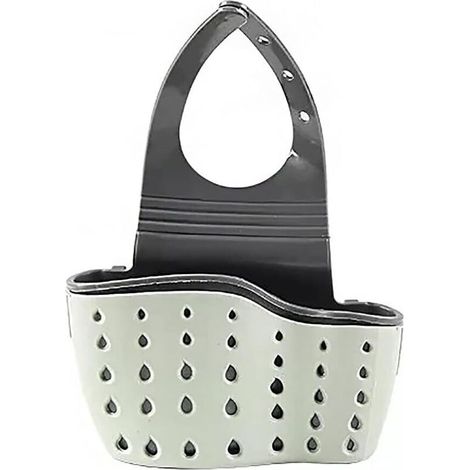 Set di 2 porta-spugne per lavello da cucina regolabili - Verde (1/4)