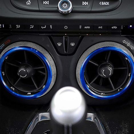 Rejilla de ventilación del aire acondicionado para Chevrolet Camaro 17-21, azul (1/5)