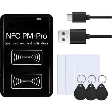 Copieur RFID / Lecteur-graveur RFID pour circuits intégrés 13,56 MHz, lecteur RFID compatible avec les fréquences d'identification de 125 à 500 kHz, utilisé pour les cartes d'identification/HID-125K. (1/5)