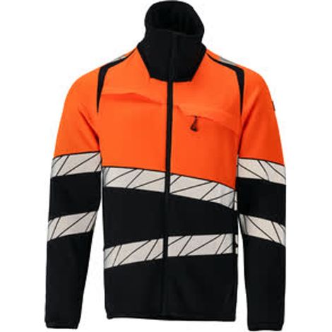 Mascot Fleecepullover mit Reißverschluss 25003-315 Gr. S schwarzblau/hi-vis orange