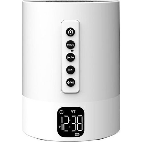 Enceinte Bluetooth avec réveil lumineux et éclairage tactile réglable (1/5)