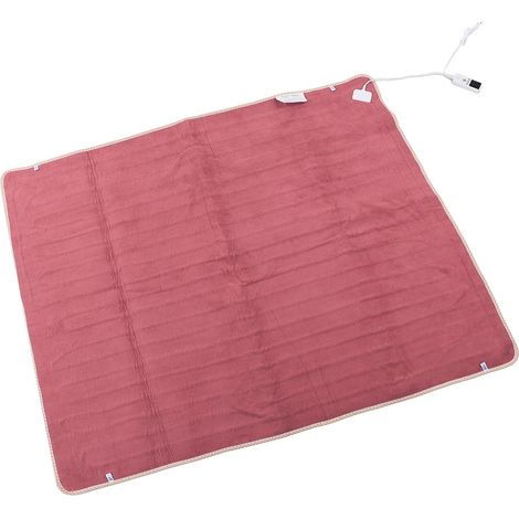 Coussin électrique, couverture électrique pour la maison, prise UE rapide et sûre AC220V, tissu de fourmi unique, tuyau de chauffage en forme de U adapté pour la chambre à coucher (150x80cm 60W) (1/5)