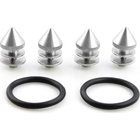 Boucle de kit carrosserie conique, boucle à dégagement rapide pour kit carrosserie, rondelle de renfort pour kit carrosserie - argent (1/4)
