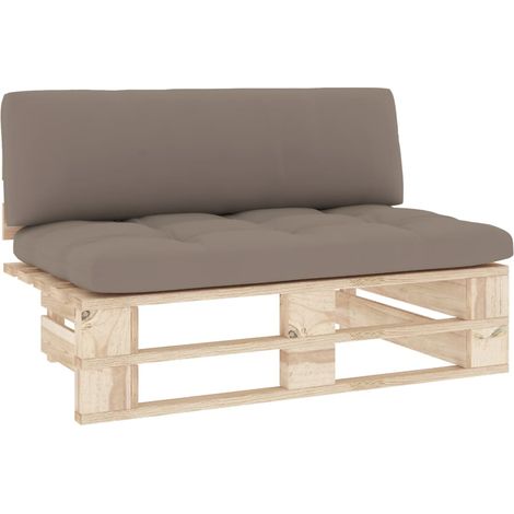 Canapé central palette de jardin  Divan de jardin bois de pin imprégné (1/5)