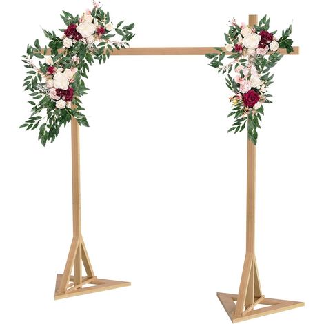 Arco Matrimonio Struttura Legno Arco per Fiori Strutture per Allestimenti Arco Giardino Arco di Nozze per Palloncino Compleanno Natale Feste fotografico Fondali Decorazioni 3x3m (1/5)
