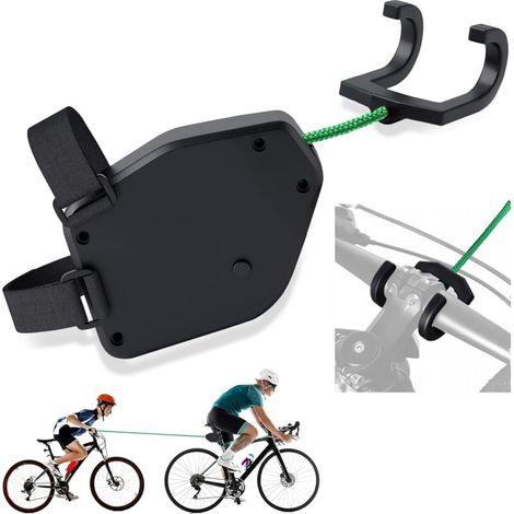 Corde de Remorquage pour Vélo, Barre Traction Velo Enfant de 2m Rétractable, Ceinture de Corde de Traction de Bicyclette Capacité de Charge 225 kg 500 LB (1/5)