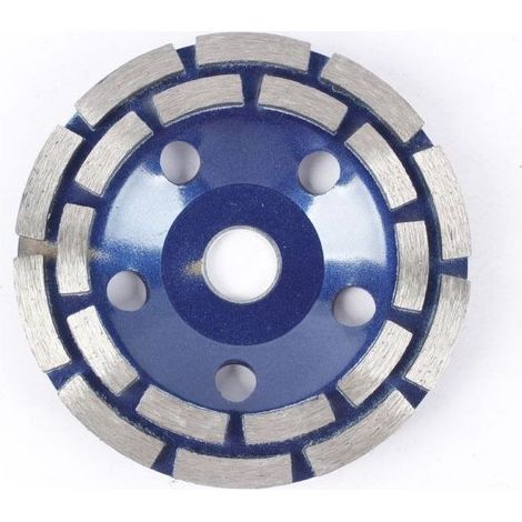 Disque diamant pour meuleuse 180 mm – Alésage 22,23 mm – Double rangée pour ponçage béton, granit, maçonnerie – Performance optimale (1/5)