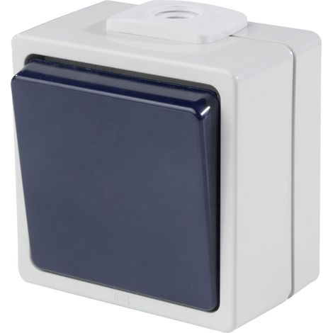 AS Schwabe 62450  Aufputz-Schalter   IP54 Grau