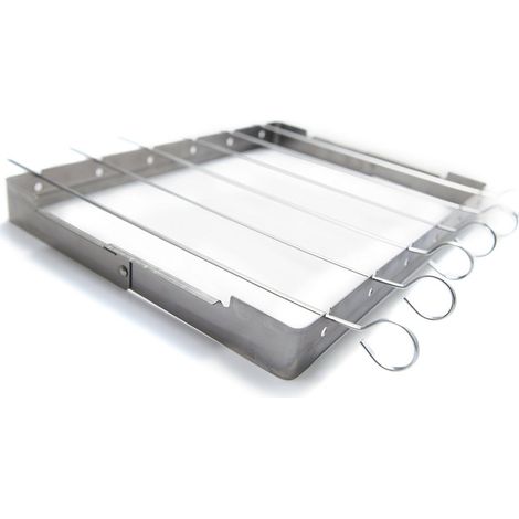 Barbecue pliant en acier inoxydable, cuisses de poulet grillées, outils de barbecue portables pour l'extérieur (1/5)
