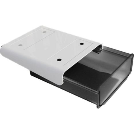 Tiroir de rangement sous bureau, petite boîte de rangement invisible pour bureau de dortoir, rangement pour fournitures de bureau à domicile (1/5)
