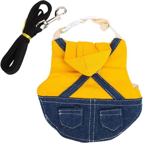 Adjustable and Breathable Rabbit Harness with Leash - Small Pet Walking Vest