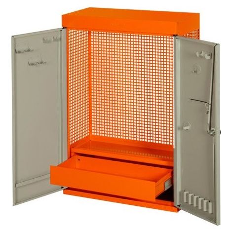 ARMARIO MURAL DE DOS PUERTAS NARANJA 900X602X250 - BAHCO