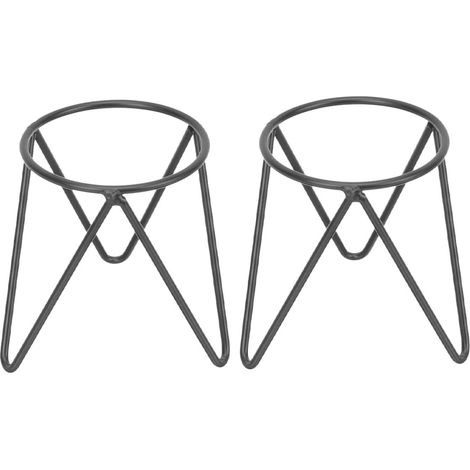 Geometrischer Eisenkugelständer Minimalistischer Metall