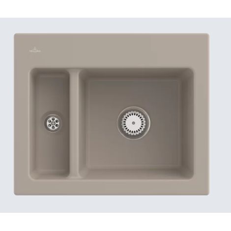 Villeroy & Boch V&B Spüle SUBWAY XM 620x510mm Handbet. Almond (1/4)
