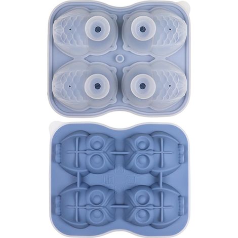 Moules à chocolat en silicone de différentes formes de hibou Plateau à glaçons mignon, bac glaçons en silicone en forme hibou mignon – Conception en entonnoir pour un remplissage facile, moule (1/5)