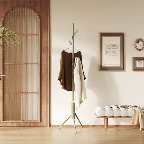 Porte manteau 48x48x174 cm en métal vert - MANTO (1/5)