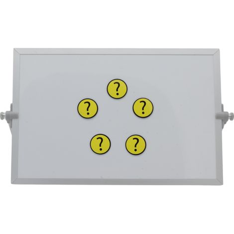 Magnetisch Symbool Vraagteken 3x3 cm geel