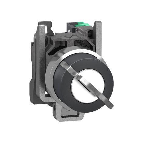 Bouton à clé 455 métallique 22mm 2 positions 1NO XB4 - XB4BG215