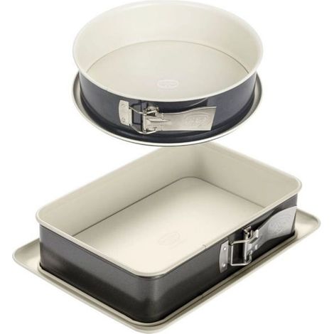 Dr Oetker Kuchenformen mit Schnellverschluss Silber 28 cm (1/3)