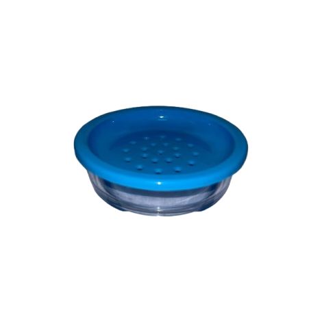 Porta sapone da appoggio juice azzurro per il bagno