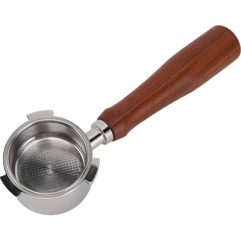 Porte-filtre à café sans fond en acier inoxydable de 51 mm, porte-filtre à 3 oreilles pour cafetière Delonghi (1/5)