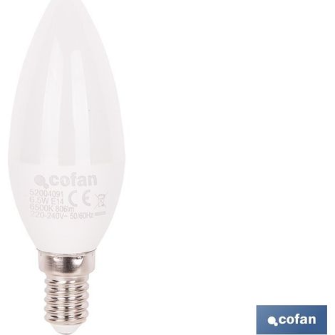 LED-Kerzenlicht 6,5 W E14 806 lm 6500 K (1/4)