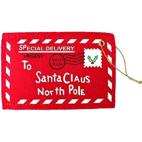 Ornements de fête ornement cadeau enveloppe de Noël carte de vœux sac à bonbons lettre Père Noël (1/5)