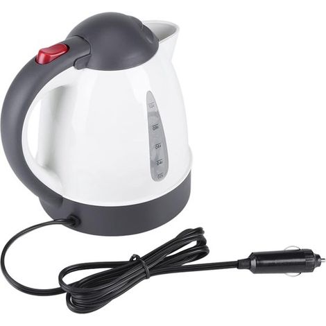 Tragbarer 12-V-Reisewasserkocher mit großem Fassungsvermögen (1000 ml) für heißes Wasser, Tee oder Kaffee (1/3)