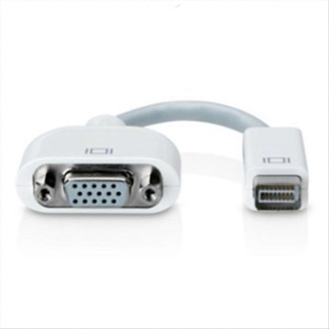 Adaptateur Mini DVI vers VGA, port femelle mini DVI vers VGA pour moniteur, blanc. (1/5)