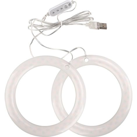 Lampe de croissance pour plantes d'intérieur, spectre complet, double tête LED avec minuterie, pour la culture de fleurs et légumes (rose et blanc) (1/5)