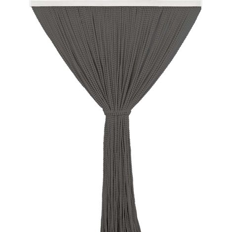 Tenda Antimosche per Porta Finestra a Pannello Con Telaio In PVC Grigio - 120 x 220