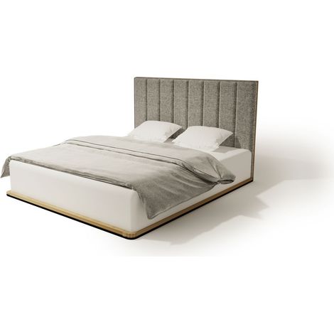 LETTO IMBOTTITO KREON 120x200 SOLIK ROVERE NATURALE
