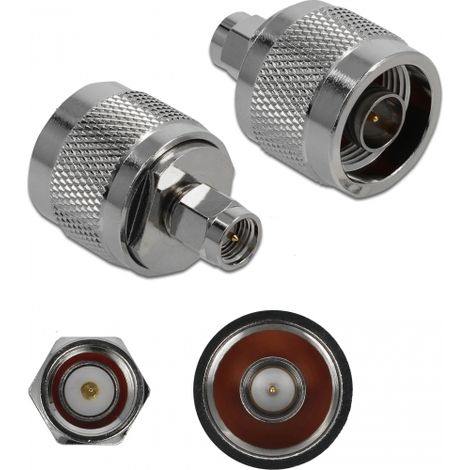 Delock Adaptador N macho a SMA macho 10 GHz