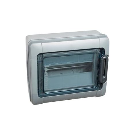Legrand – Tableau de distribution modulaire 1x12 transparent IP65 IK09 – Pour installations photovoltaïques – Résistant aux UV – 1000V